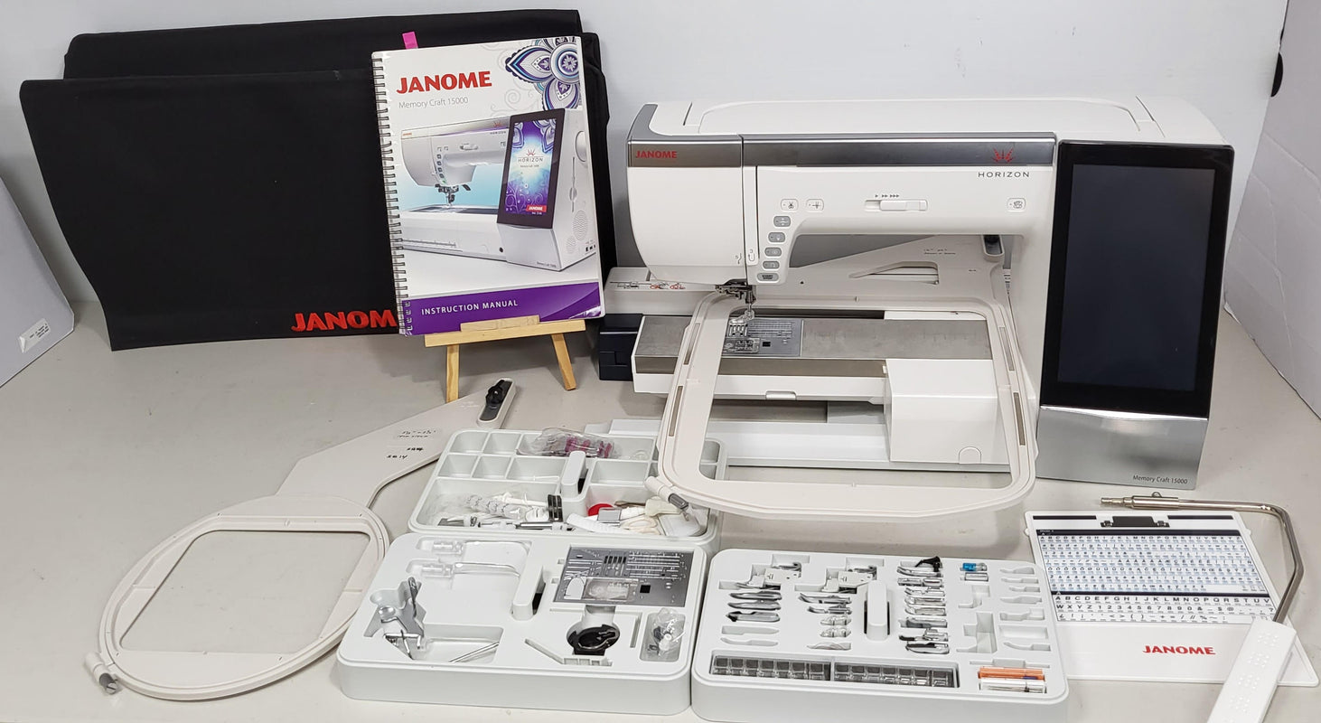 used Janome Horizon Memory Craft 15000 sewing and embroidery machine ( –  Aurora Sewing Center